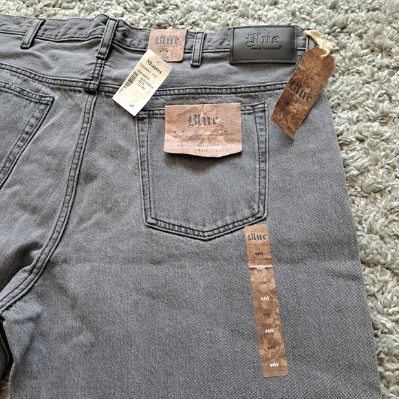 Blue pronto uomo | Grey men's jean straight cut - Picture 10 of 12